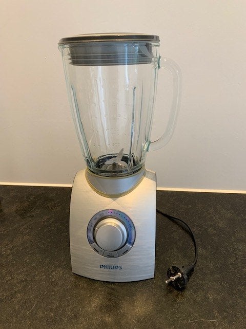 Prima werkende Philips blender, compleet met glazen kan 1.5L, Ophalen of Verzenden, Gebruikt, Blender