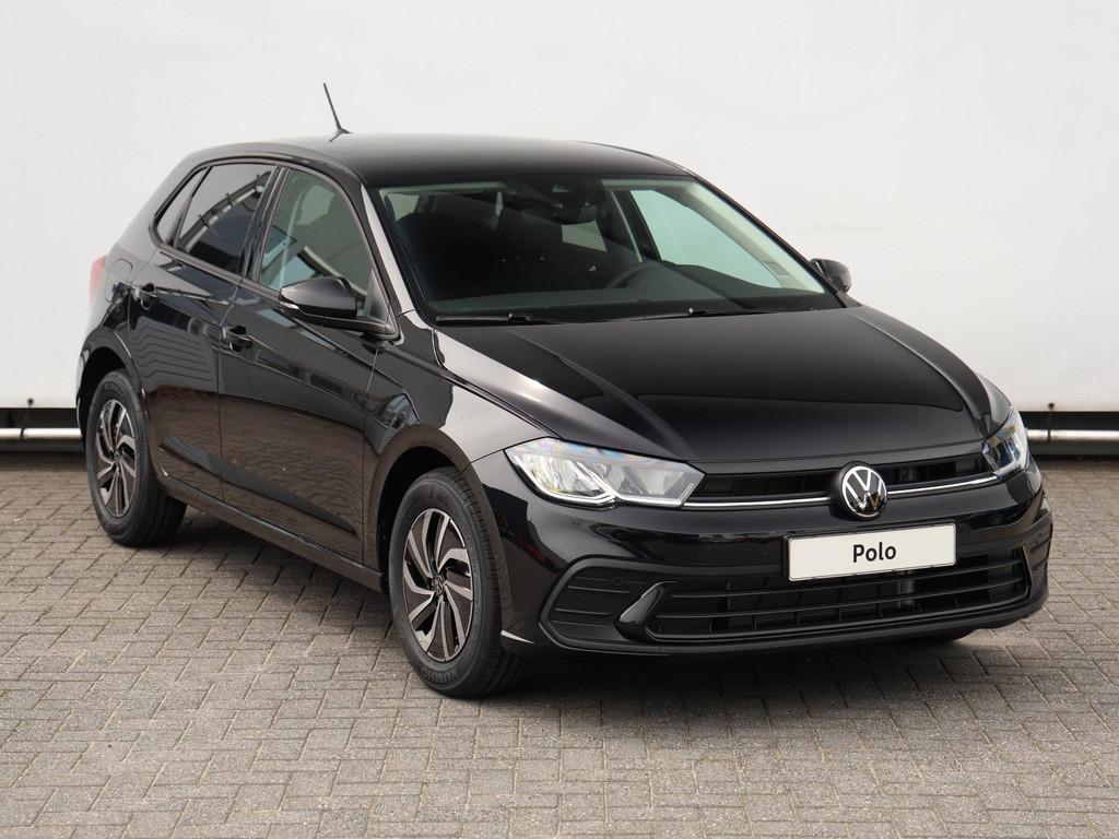 Volkswagen Polo Life Edition 1.0 70 kW 95 pk TSI | App-conne, Voorwielaandrijving, Stof, 1073 kg, Zwart