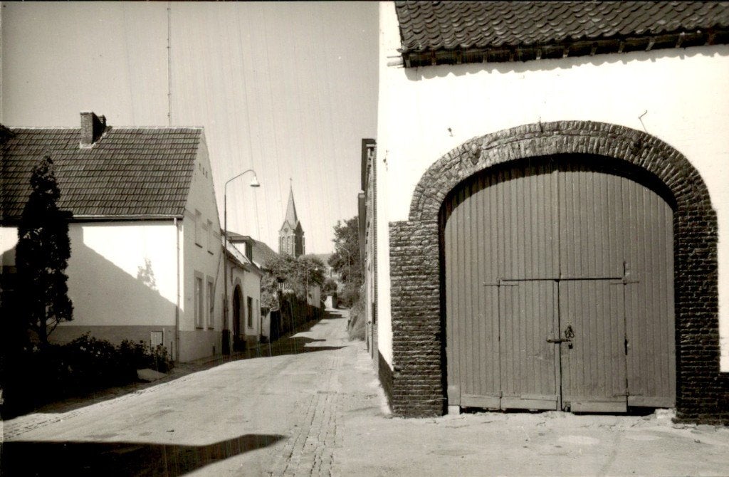 Wolder - Pletzerstraat - Kerktoren in de verte, Ophalen of Verzenden, 1960 tot 1980, Ongelopen, Limburg