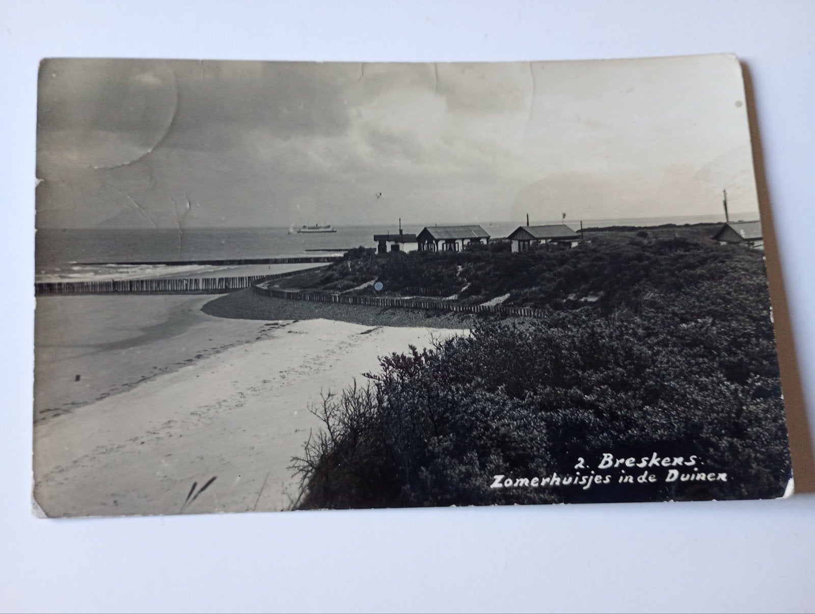 Fotokaart Breskens Zomerhuisjes, Ophalen of Verzenden, 1920 tot 1940, Gelopen, Zeeland