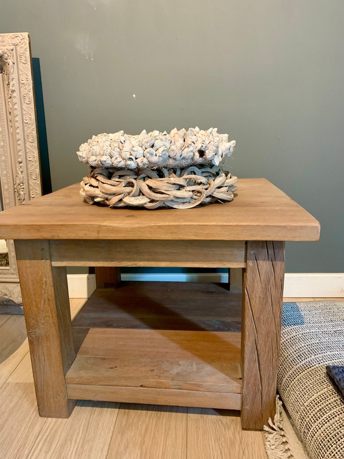 Mooie zware salontafel, Ophalen, Zo goed als nieuw, 75 cm of meer, Rechthoekig