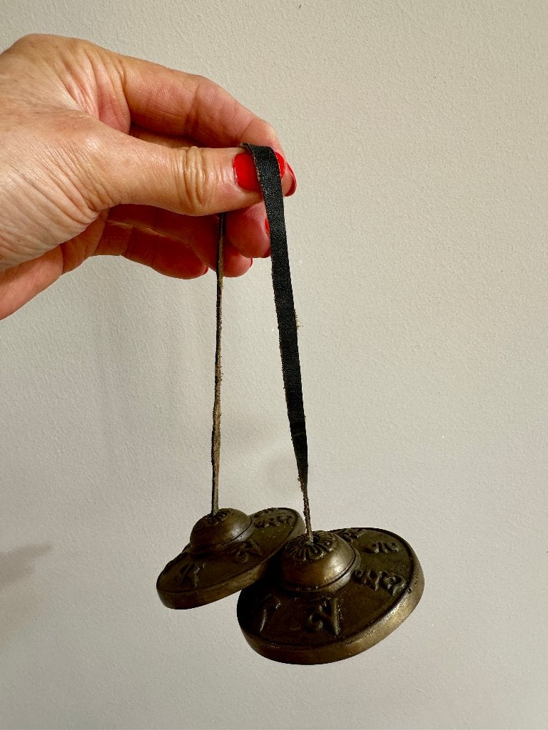 Tibetaanse Tingsha’s, Handscimbaaltjes voor Meditatie Yoga, Ophalen of Verzenden, Zo goed als nieuw, Overige soorten