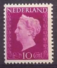 Nederland NVPH nr 478 ongebruikt Koningin Wilhelmina 1947, Ophalen of Verzenden, Na 1940, Postfris