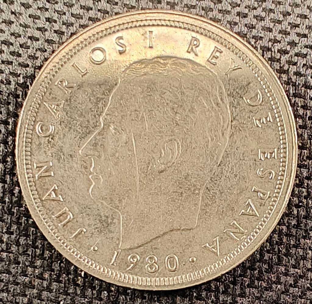 50 Spaanse Pesetas munt uit 1980., Ophalen, Overige landen