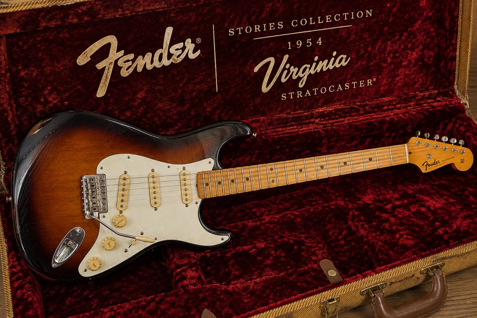 Fender Stories Collection 1954 “Virginia” Stratocaster, Ophalen, Zo goed als nieuw, Solid body, Fender