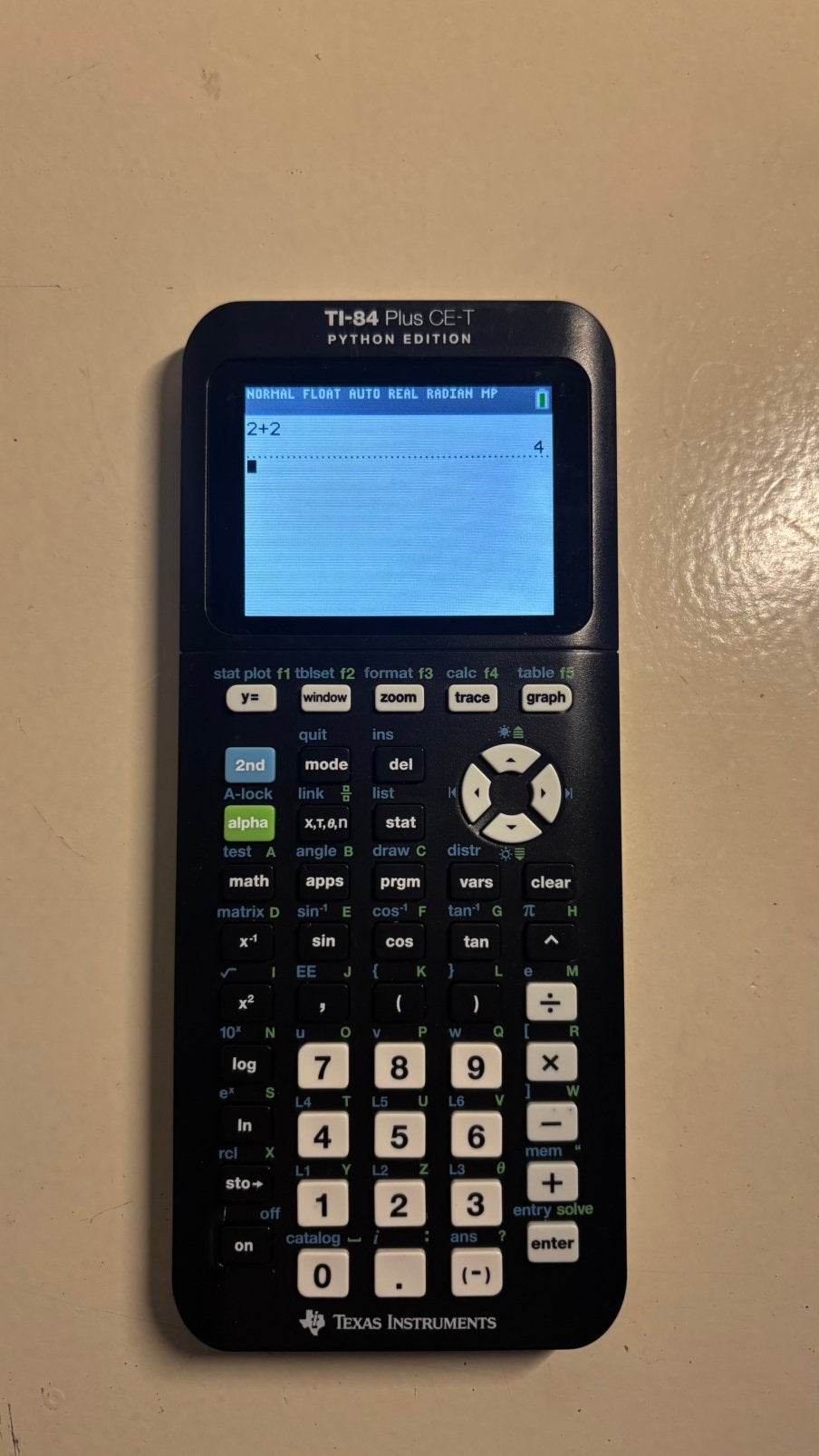 TI-84 Plus CE-T Python Edition (nieuwe baterij), Ophalen of Verzenden, Zo goed als nieuw