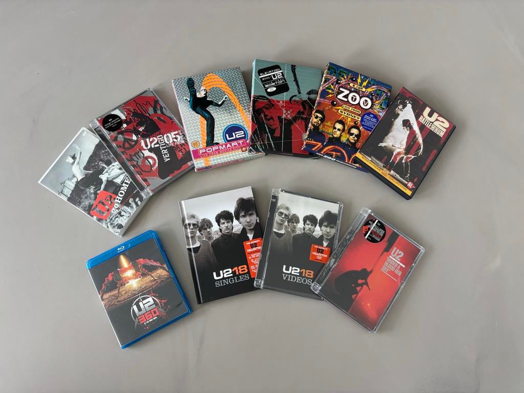 U2 DVD en Blu-Ray Collectie - Live Concerten en Documentaire, Cd's en Dvd's, Alle leeftijden, Boxset, Muziek en Concerten, Ophalen of Verzenden
