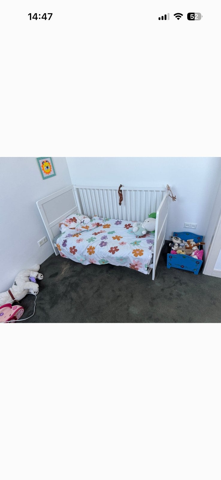 Mooi kinderbedje te koop, Kinderen en Baby's, Ophalen, 70 tot 85 cm, 140 tot 160 cm, Zo goed als nieuw