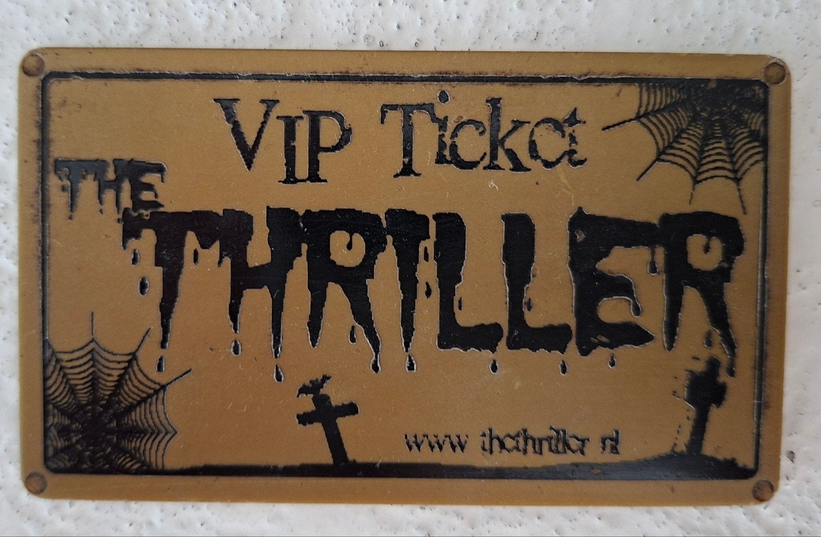 VIP Ticket Thriller token, Ophalen of Verzenden