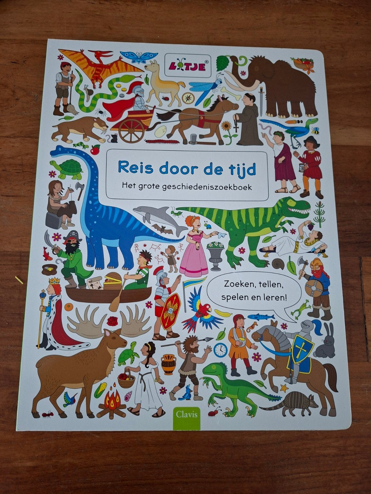 Dik kartonnen zoekboek reis door de tijd, Ophalen of Verzenden, Nieuw