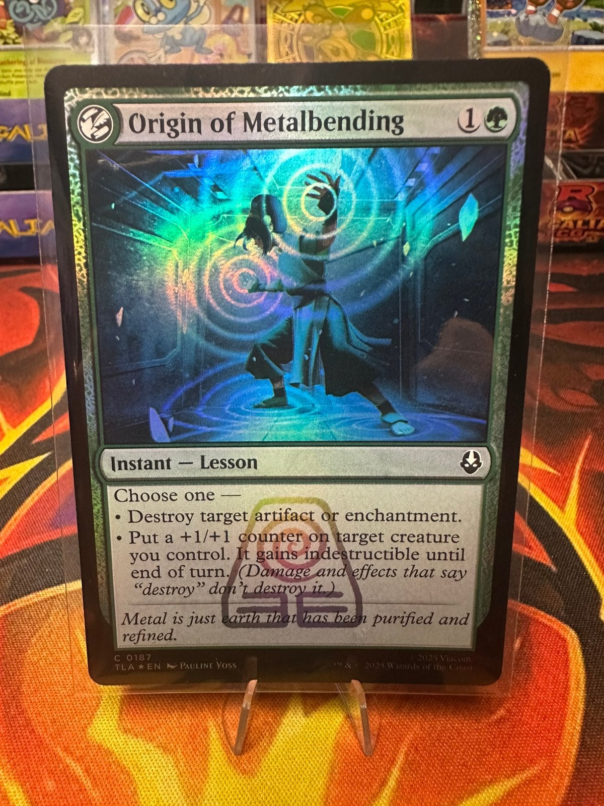 Origin of Metalbending Avatar: The Last Airbender, Ophalen of Verzenden, Zo goed als nieuw, Losse kaart, Foil