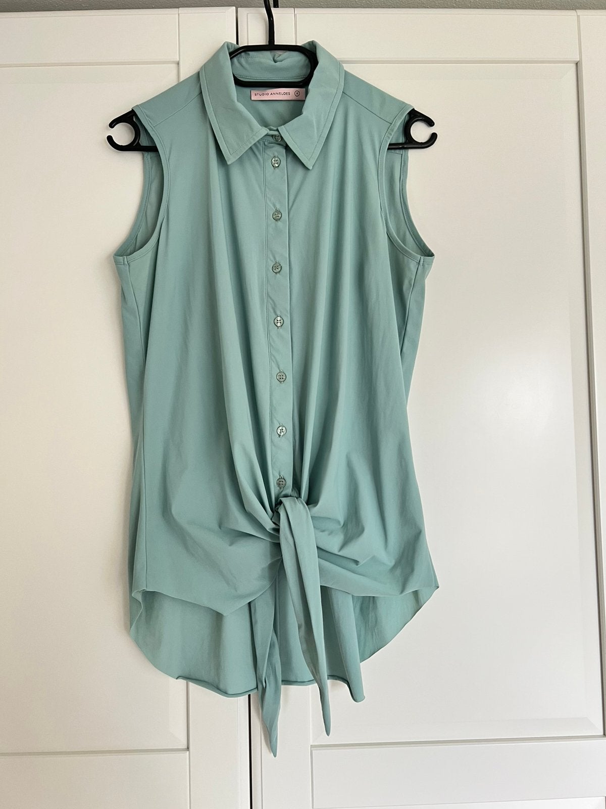 Studio anneloes poppy knot blouse mint groen M travelstof, Kleding | Dames, Blouses en Tunieken, Maat 38/40 (M), Ophalen of Verzenden