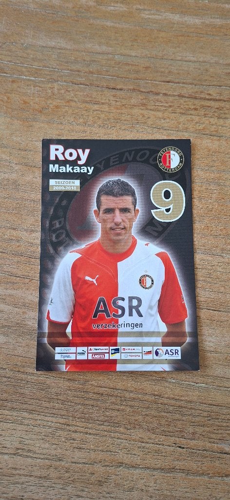 Spelerskaart; Roy Makaay # Feyenoord, Verzamelen, Ophalen of Verzenden, Nieuw, Feyenoord, Spelerskaart
