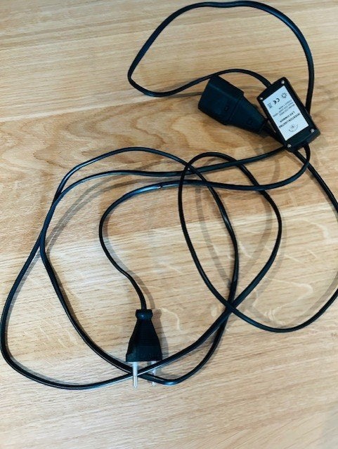 Led dimmer zwart - 3 meter snoer - voor platte stekker, Ophalen of Verzenden, Nieuw, 75 cm of meer