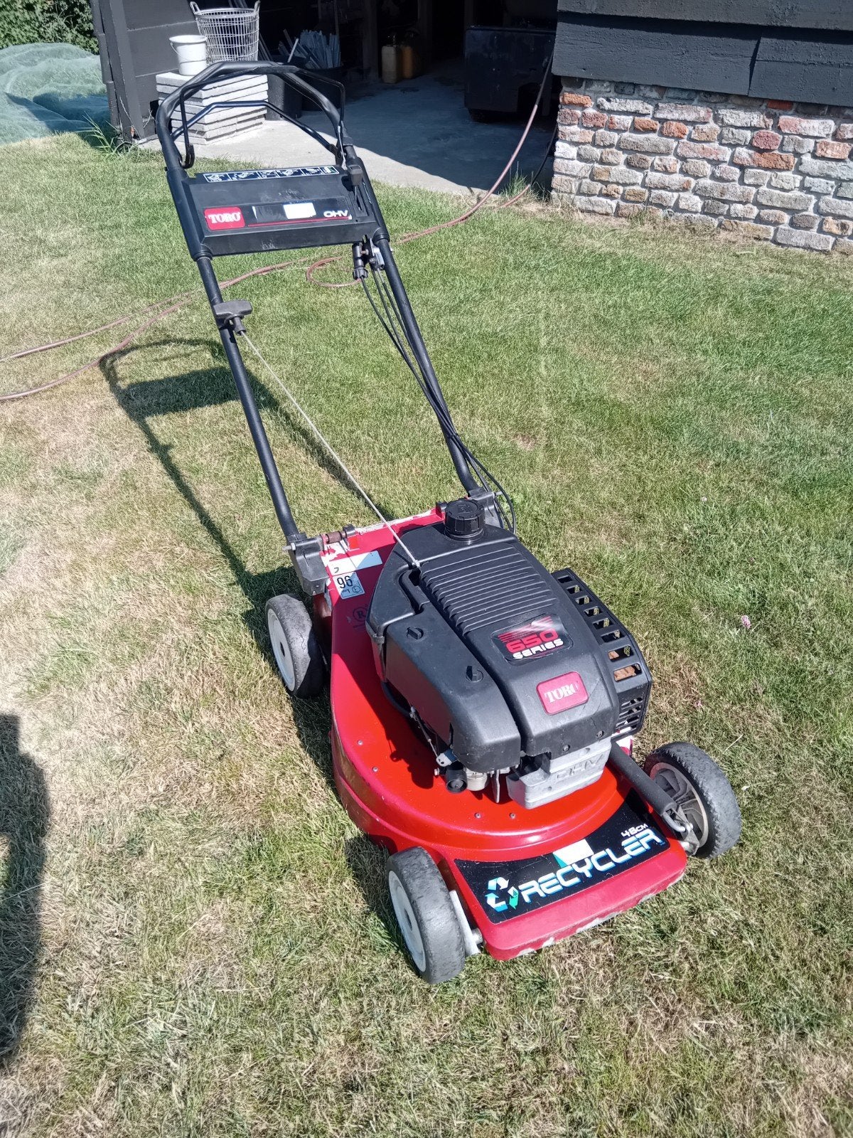 Toro Recycler 48cm Benzine Grasmaaier, Ophalen, Cirkelmaaier, Gebruikt, Toro