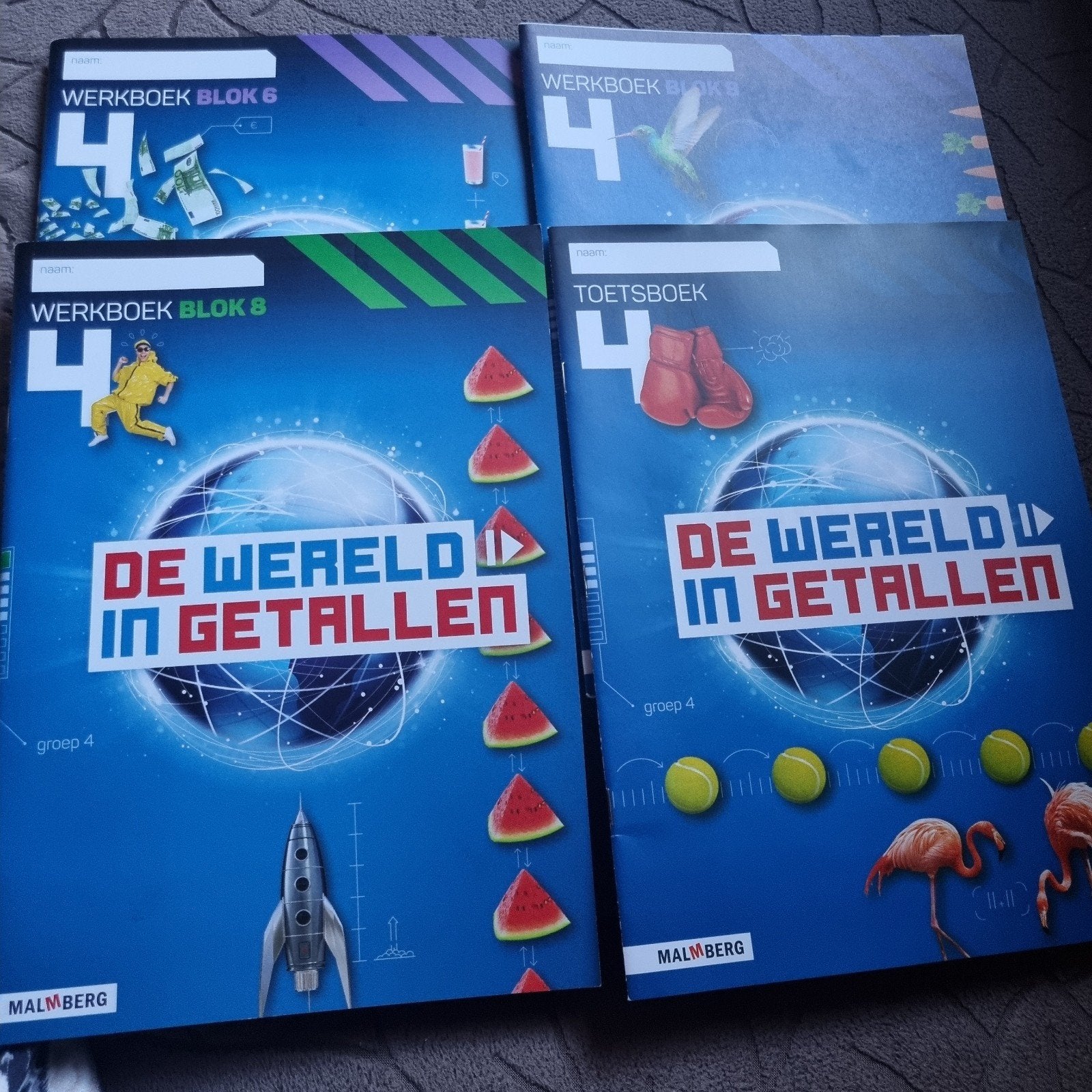 De Wereld in Getallen groep 4 - Werkboeken en Toetsboek, Boeken, Ophalen of Verzenden, Gelezen, Non-fictie