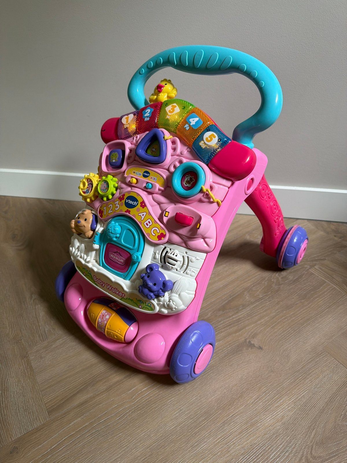 VTech Baby Walker Roze - Interactieve Loopwagen, Ophalen, Zo goed als nieuw, Overige typen, Met licht