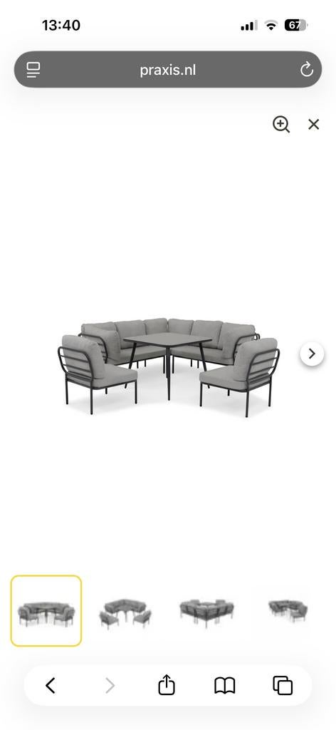 Tafel van tuinset, Ophalen, Nieuw