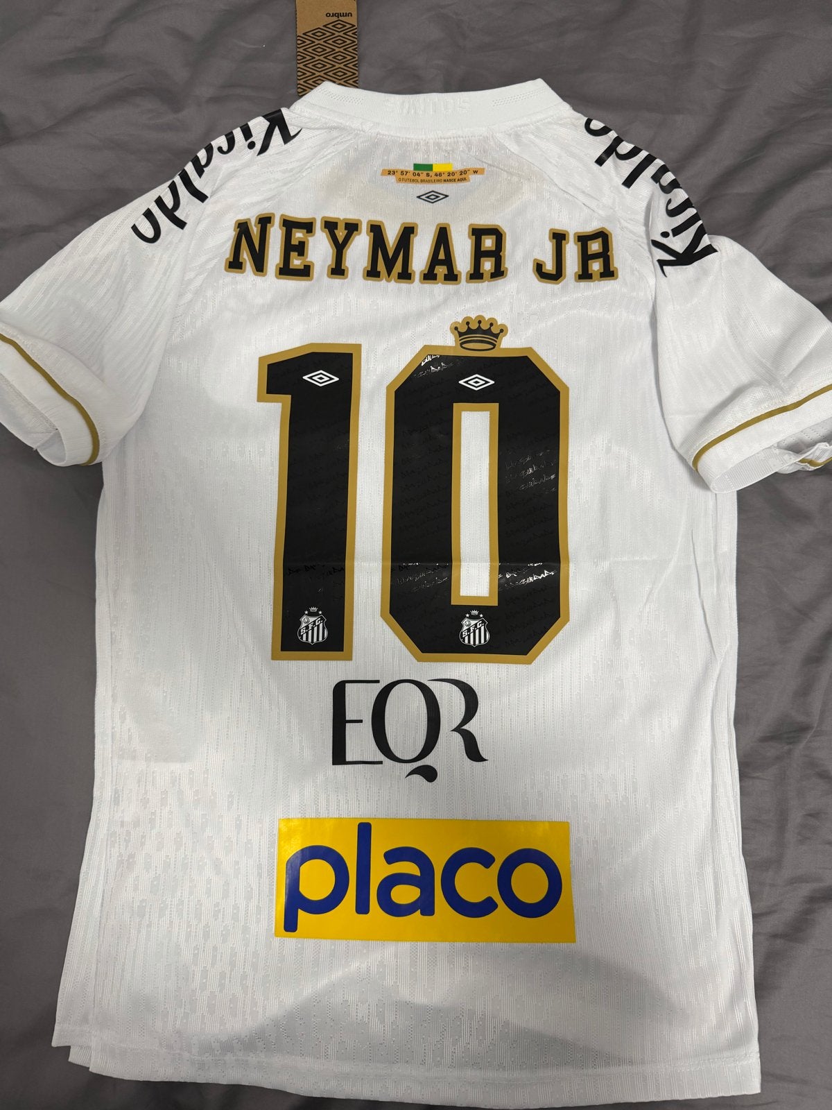 Santos Neymar Jr Maat M, Ophalen of Verzenden, Zo goed als nieuw, Maat 48/50 (M), Wit