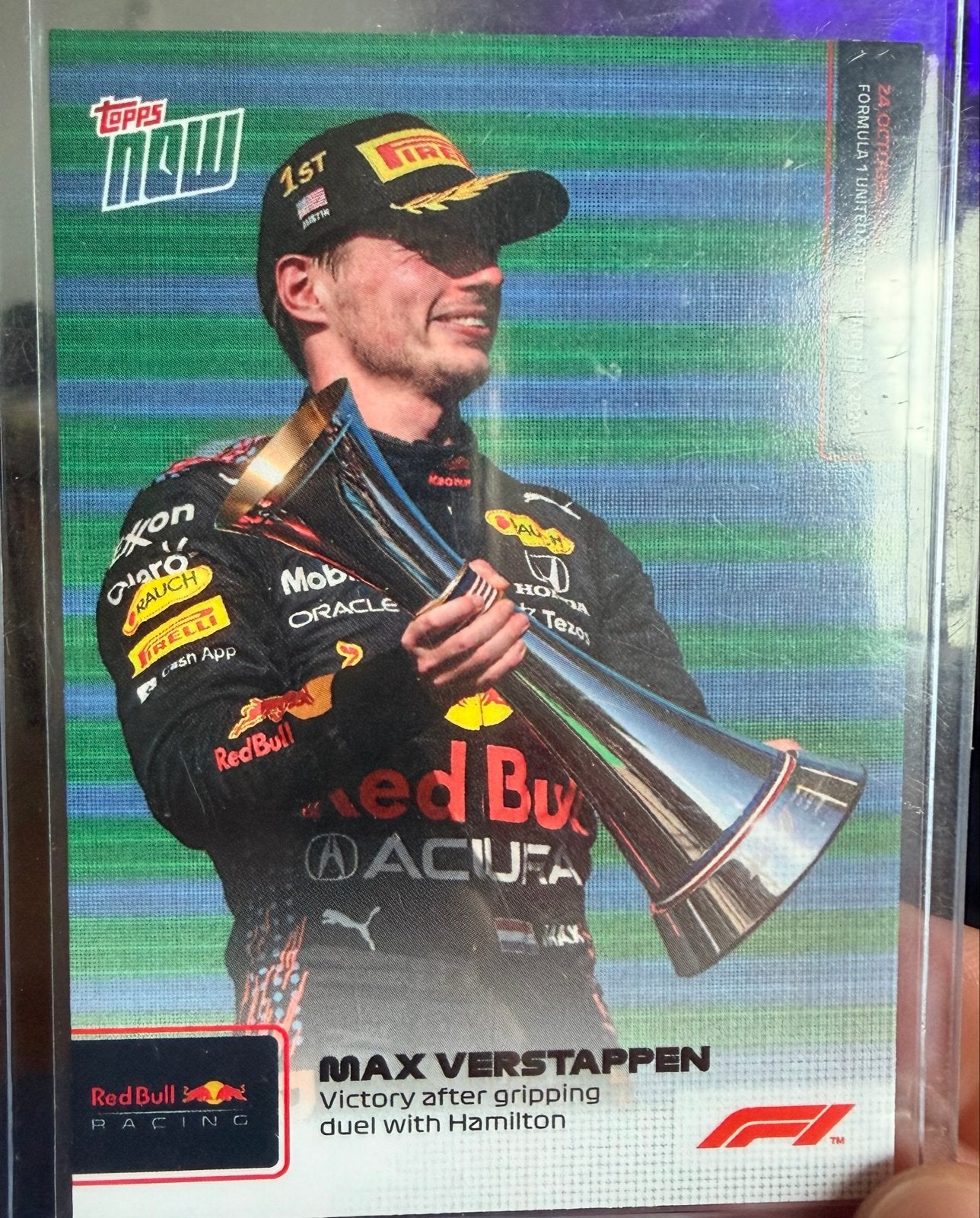 Topps Now Max Verstappen 064 F1 United States Grand Prix, Ophalen of Verzenden, Nieuw, Formule 1