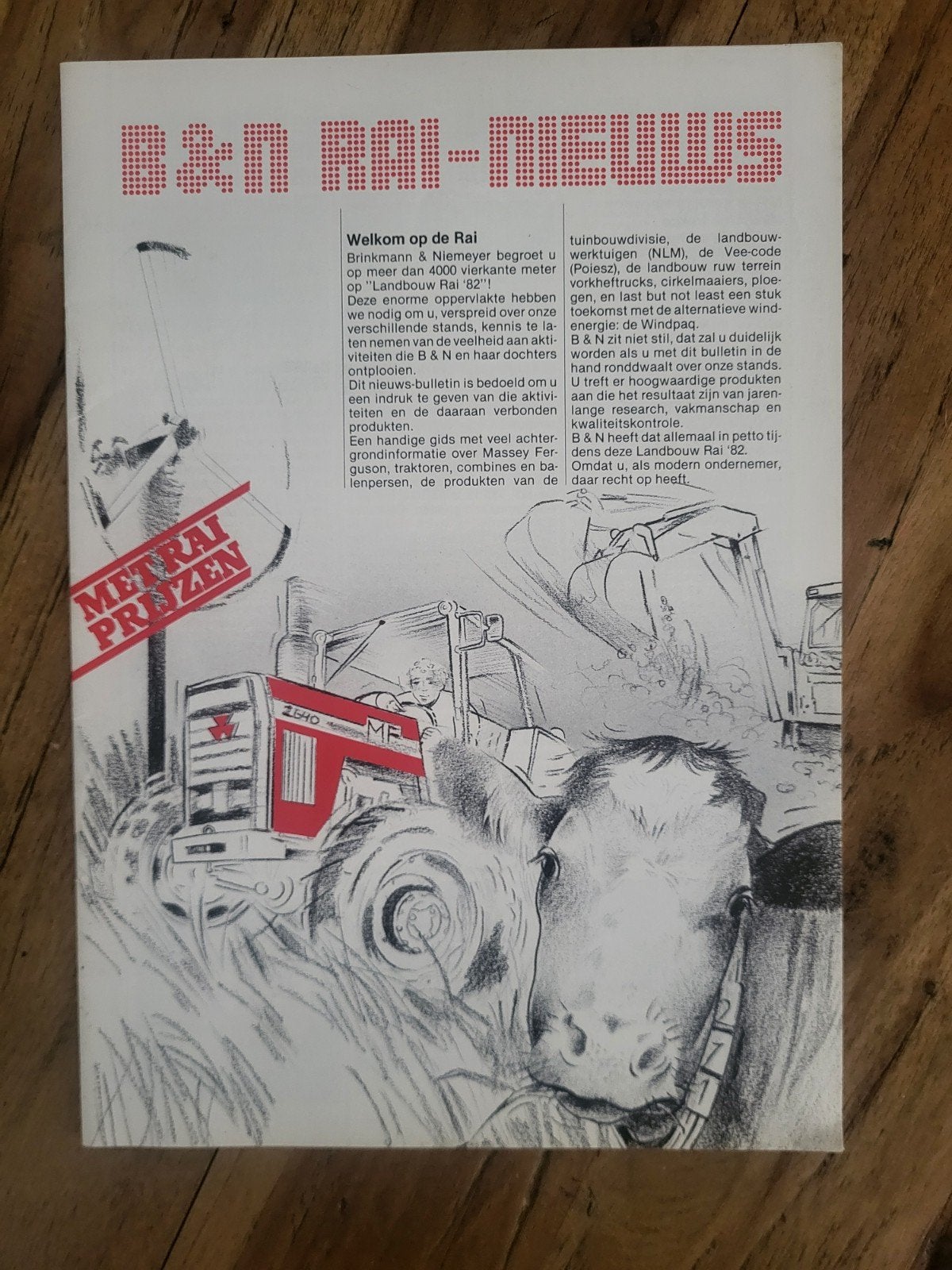 tractor folder Brinkman & Niemeyer RAI '82 Massey Ferguson, Boeken, Ophalen of Verzenden, Zo goed als nieuw