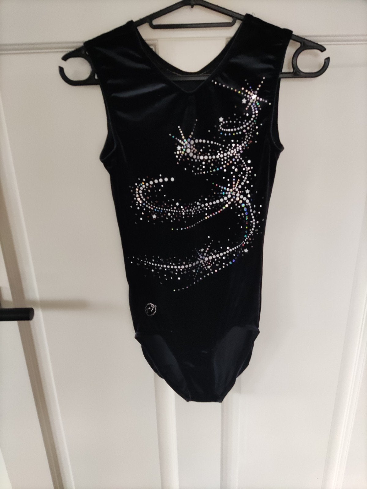 Zwart turnpakje met glitters - Maat S, Zwart, Maat 36 t/m 42, Ophalen of Verzenden, Zo goed als nieuw