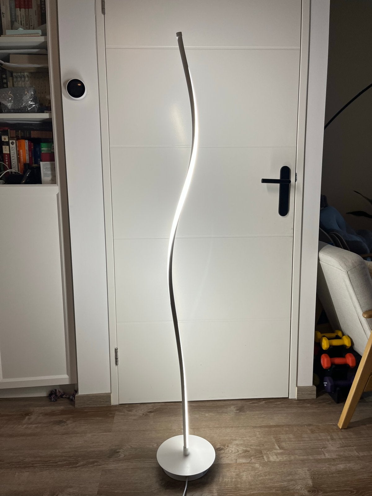 Sfeervolle LED Vloerlamp met Afstandsbediening, Ophalen, Gebruikt, Metaal, 100 tot 150 cm