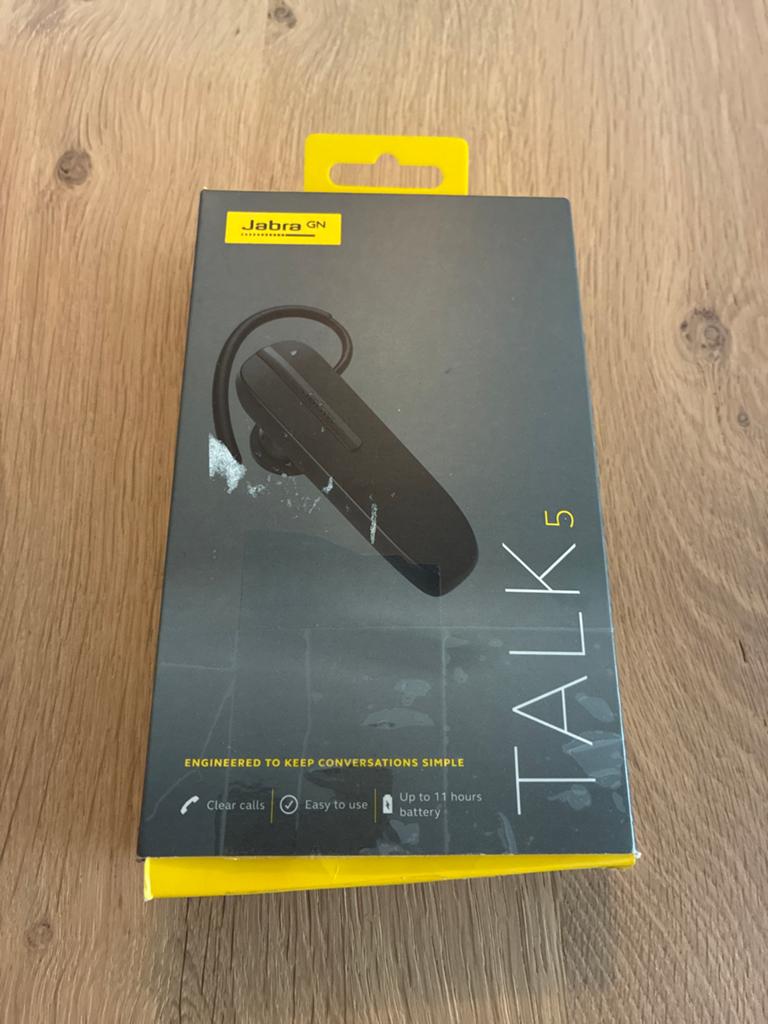 Jabra Talk 5 Bluetooth Headset - Zo goed als nieuw, Audio, Tv en Foto, Koptelefoons, Info@jabra.com, Jabra se, Zo goed als nieuw