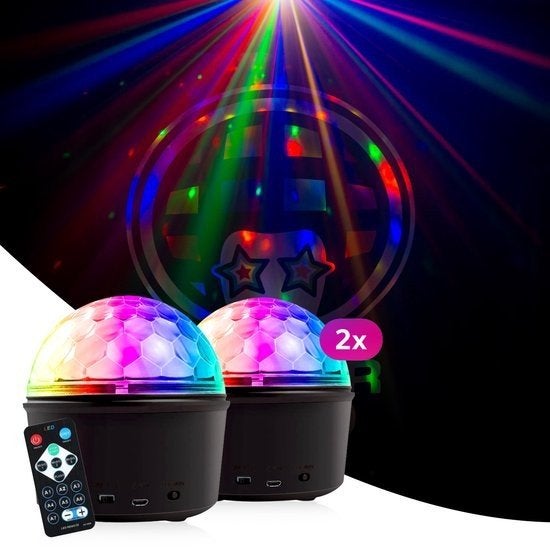 Discolamp Bluetooth Speaker Set van 2 stuks Nieuw, Muziek en Instrumenten, Licht en Laser, ., Discobol, Nieuw, Ophalen of Verzenden