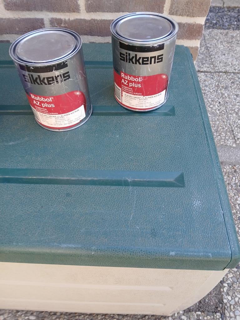 Tekoop 4 bussen verf, Doe-het-zelf en Verbouw, Ophalen of Verzenden, Nieuw, Overige kleuren, Lak