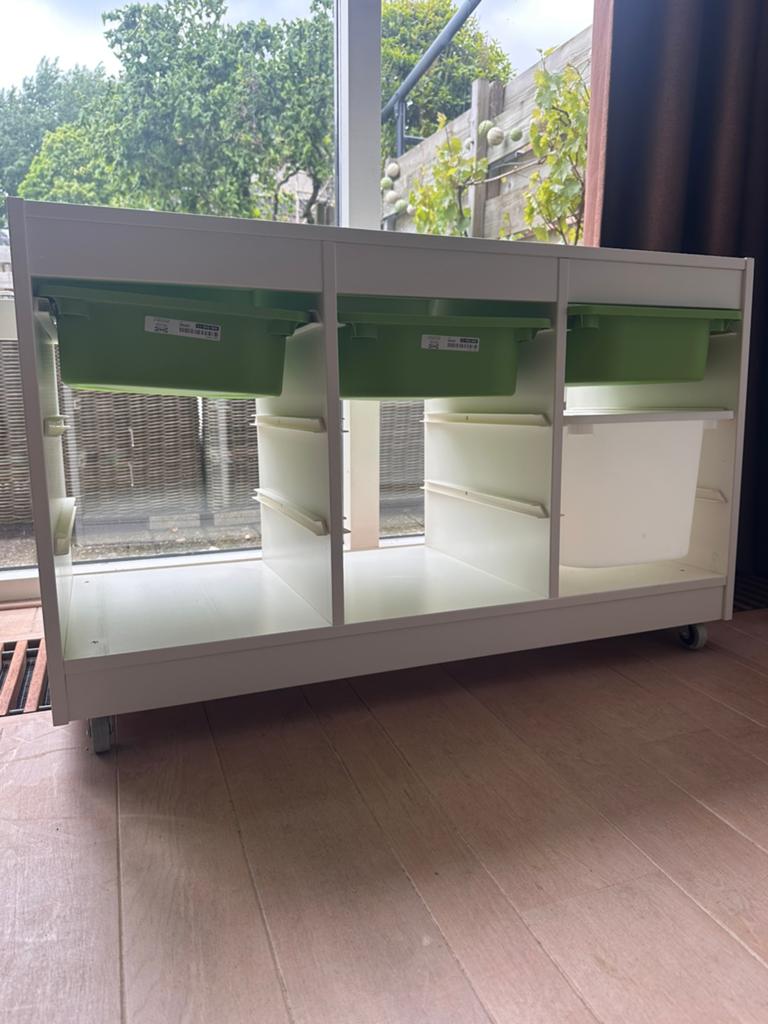 IKEA TROFAST opbergkast op wielen, Ophalen, Gebruikt, Kast