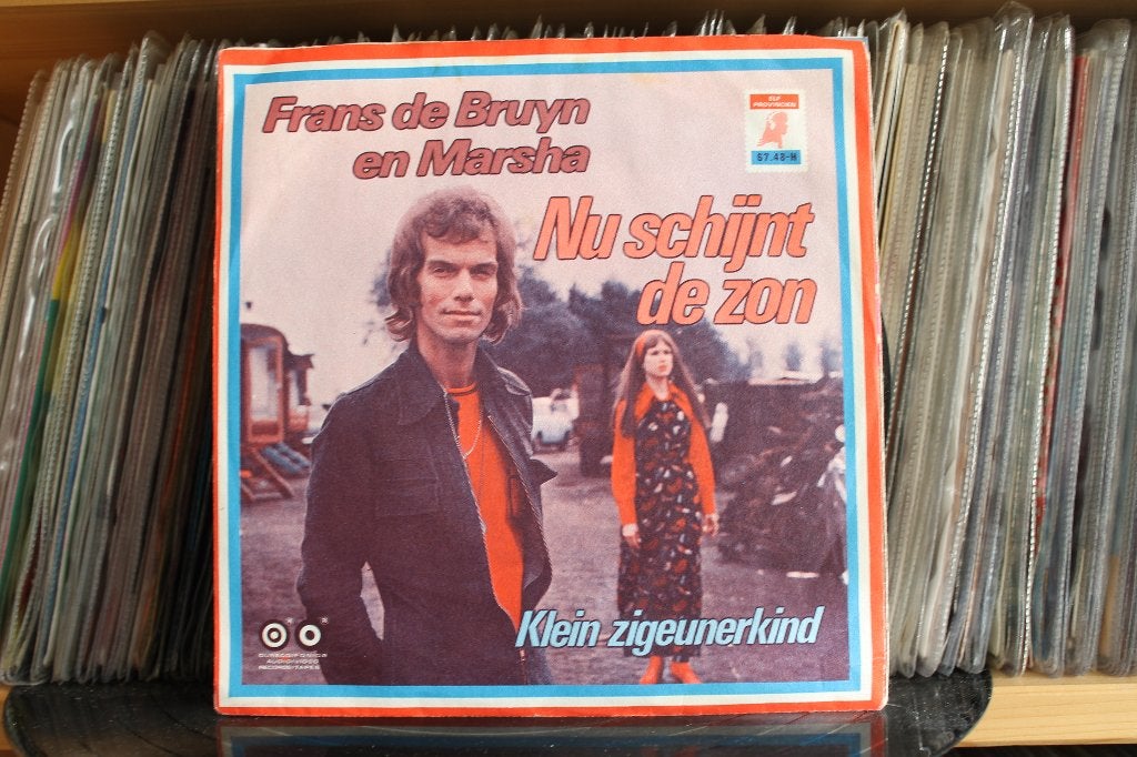 7" Single Frans de Bruyn En Marsha - Nu Schijnt De Zon / Kle, Gebruikt, 7 inch, Ophalen of Verzenden, Overige typen