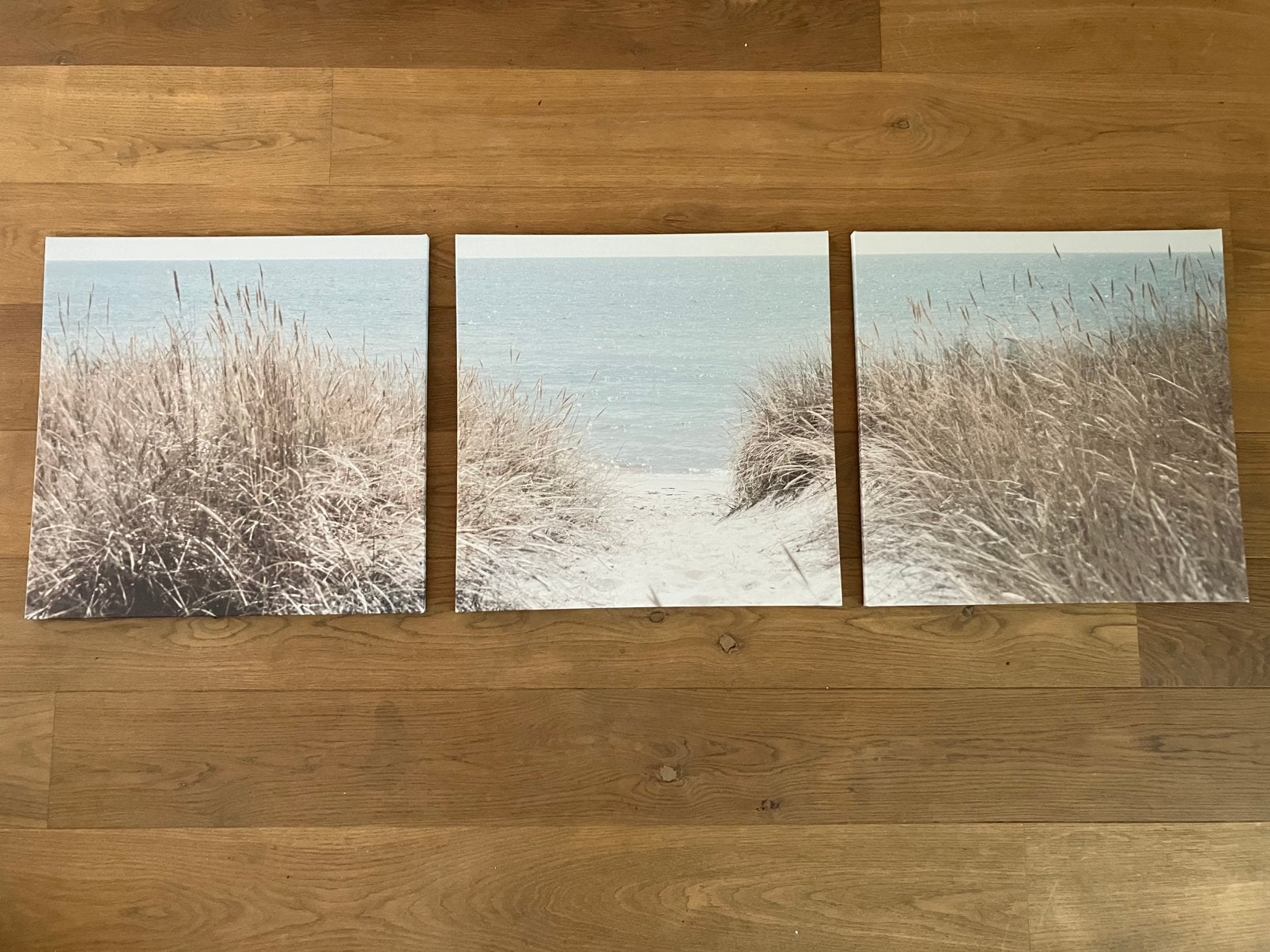 Drieluik duinen IKEA Pjätteryd, Huis en Inrichting, Ophalen, Zo goed als nieuw, 50 tot 75 cm, Schilderij