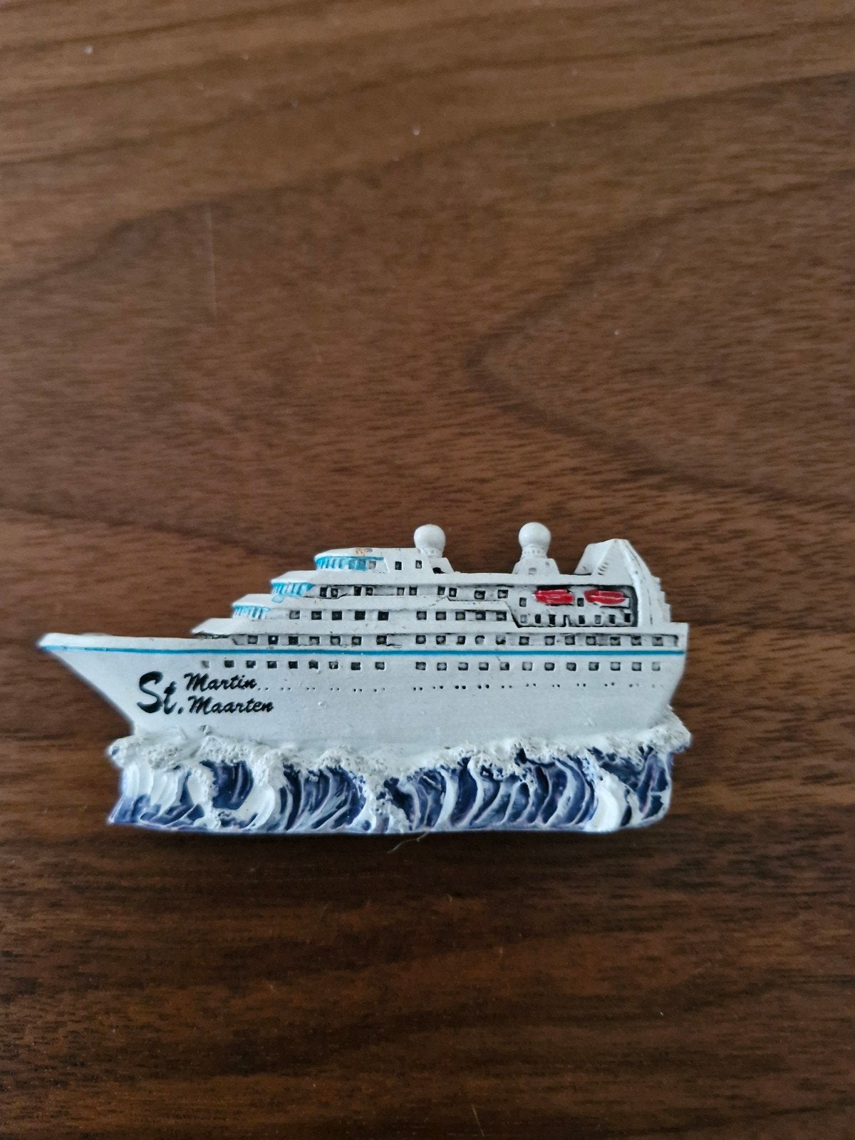 Koelkastmagneet St. Maarten Cruiseschip, Ophalen of Verzenden, Gebruikt