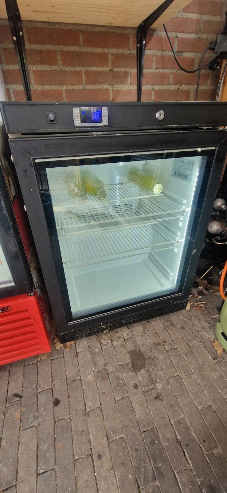 Glas deur vrieskast in zeer goede staat, 85 tot 120 cm, 60 cm of meer, 100 tot 150 liter, Met aparte vriezer