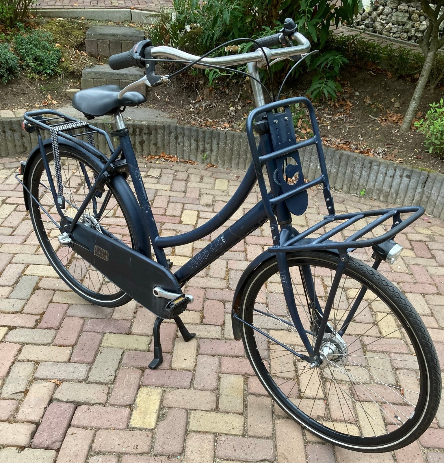 Cortina Transportfiets U4 Dames - Frame 57 cm, Fietsen en Brommers, Fietsen | Dames | Damesfietsen, Terugtraprem, Gebruikt, Versnellingen