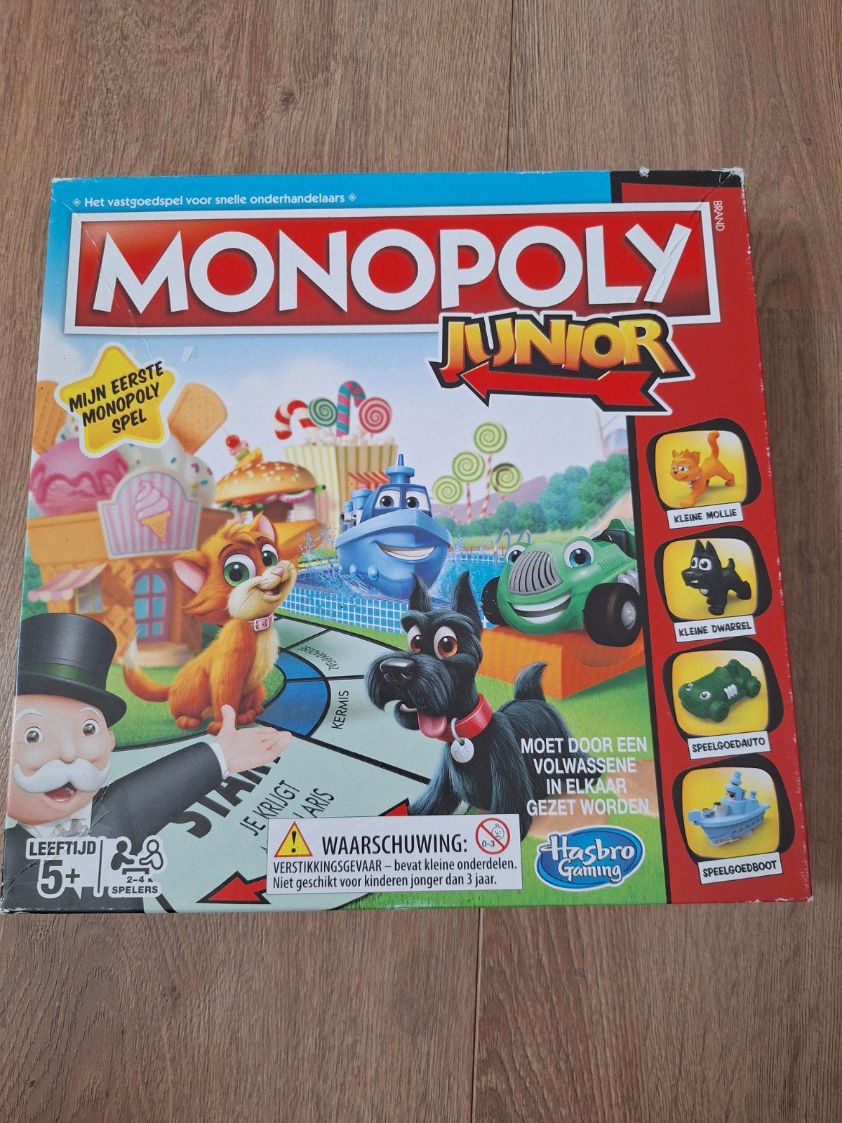 Monopoly Junior - Mijn Eerste Monopoly Spel, Drie of vier spelers, Ophalen of Verzenden, Zo goed als nieuw, Hasbro Gaming