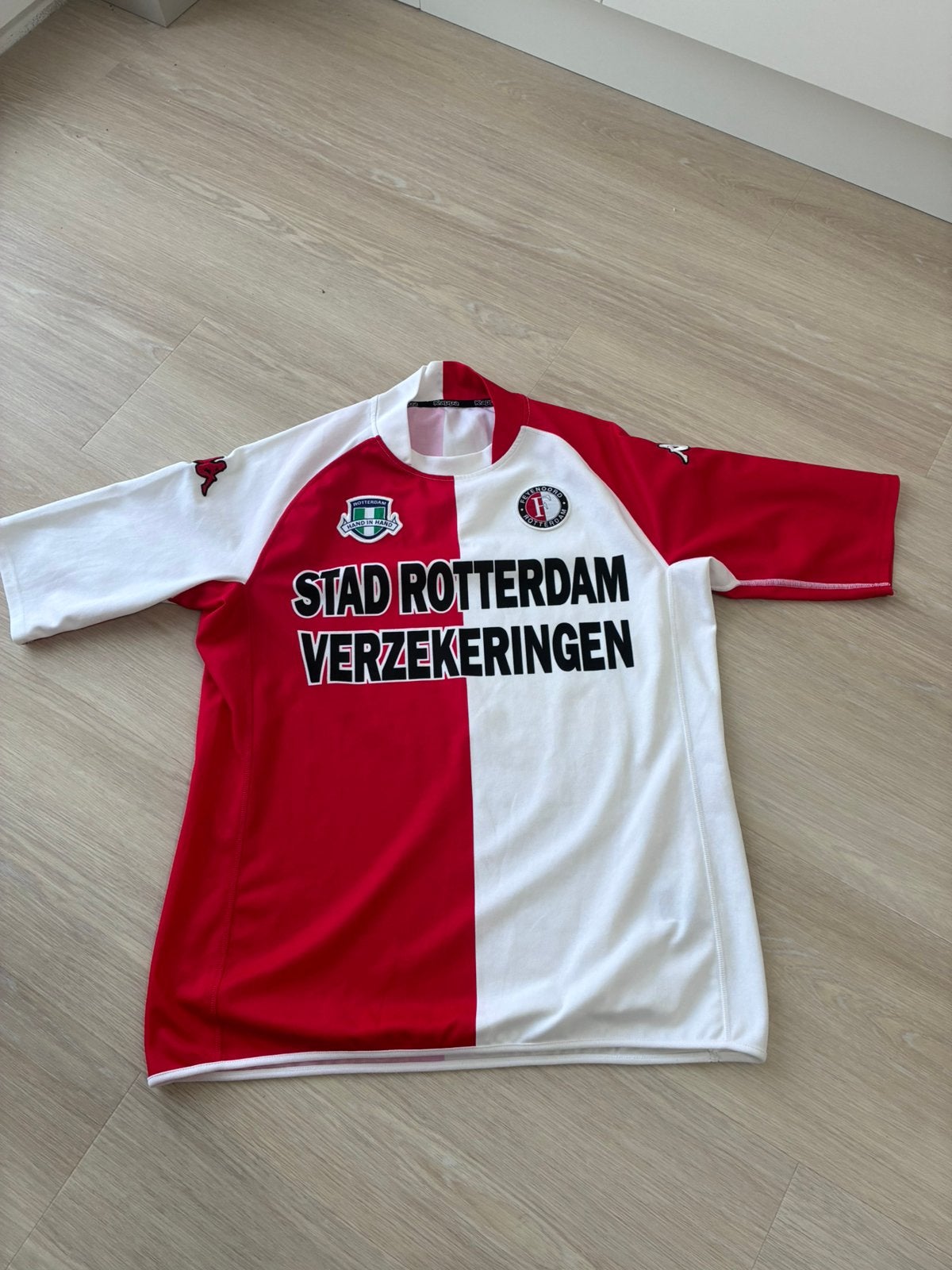 Feyenoord Rotterdam Kappa 2001/2002 shirt, Maat XL, Verzenden, Zo goed als nieuw, Shirt
