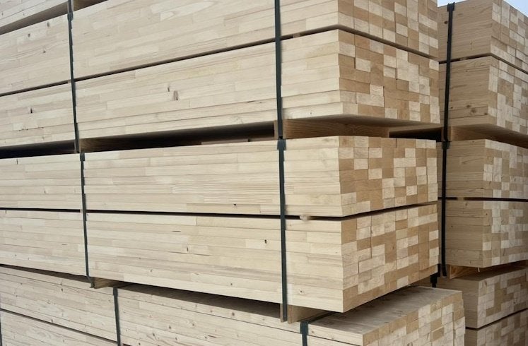 Vuren 35 x 90 mm - Gevingerlast Gelamineerd, Doe-het-zelf en Verbouw, Hout en Planken, Ophalen, 25 tot 50 mm, Nieuw, 250 tot 300 cm