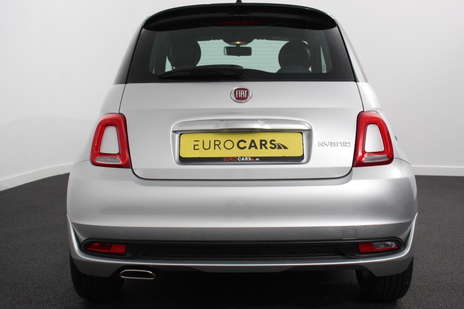 Fiat 500 1.0 69pk Hybrid Connect Navigatie Apple Carplay/And, Auto's, Voorwielaandrijving, Stof, Gebruikt, Euro 6
