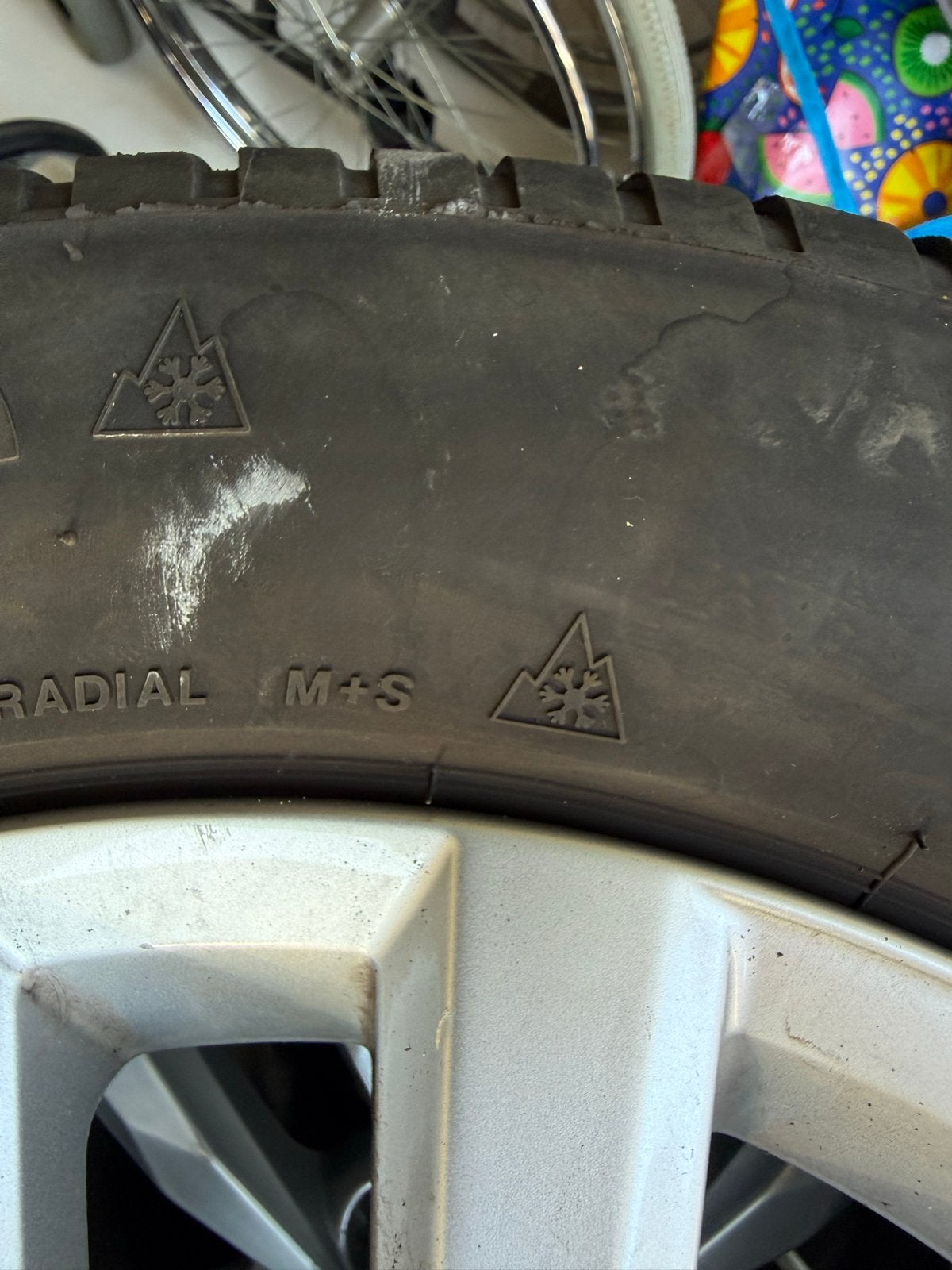Volkswagen velgen Bridgestone All Season banden., Ophalen, Gebruikt, 16 inch, Banden en Velgen
