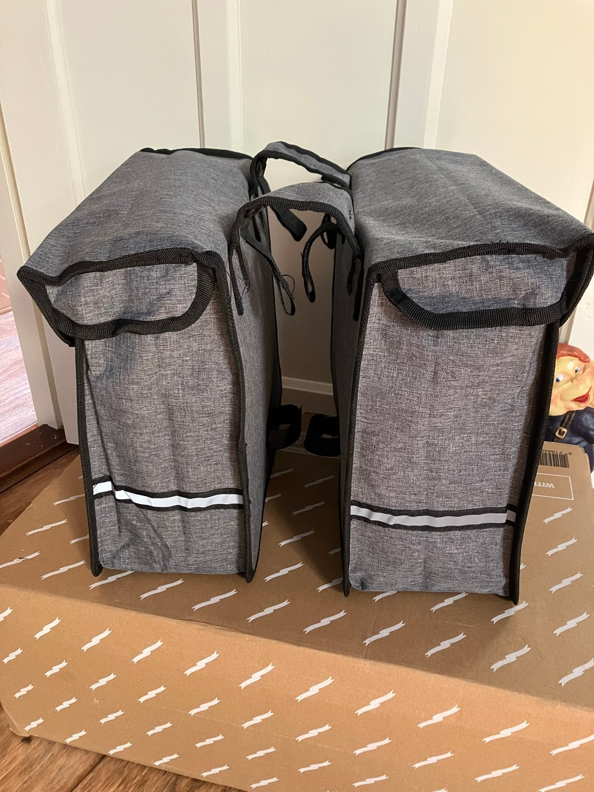 Nieuwe Dubbele Fietstassen Dutch Cycle Bags Grijs Zwart, Ophalen of Verzenden, Nieuw