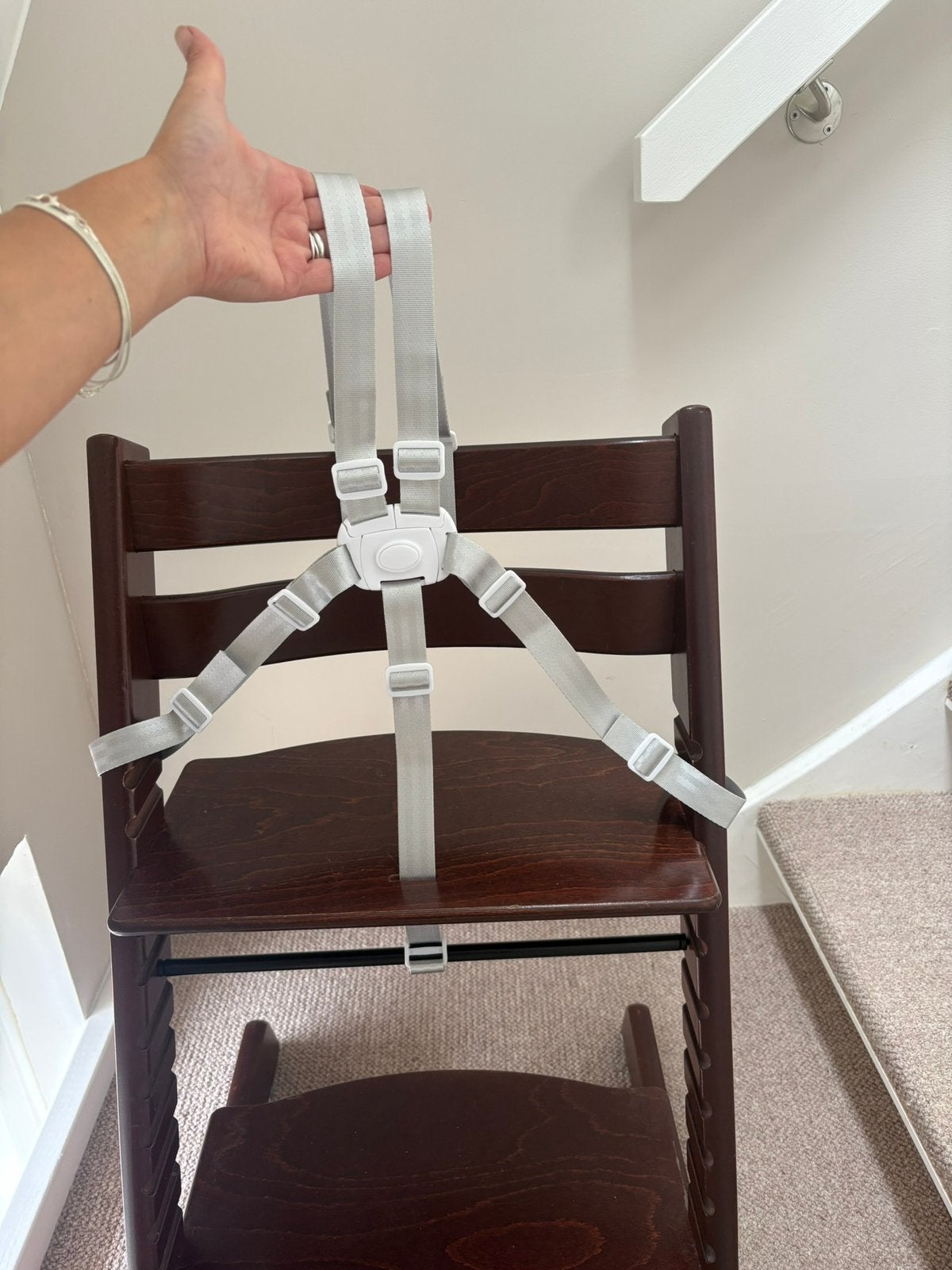 Nieuw Grijs-wit Harnas tuigje gordel voor Stokke Tripp Trapp, Nieuw, Ophalen of Verzenden, Gordel(s), Stokke
