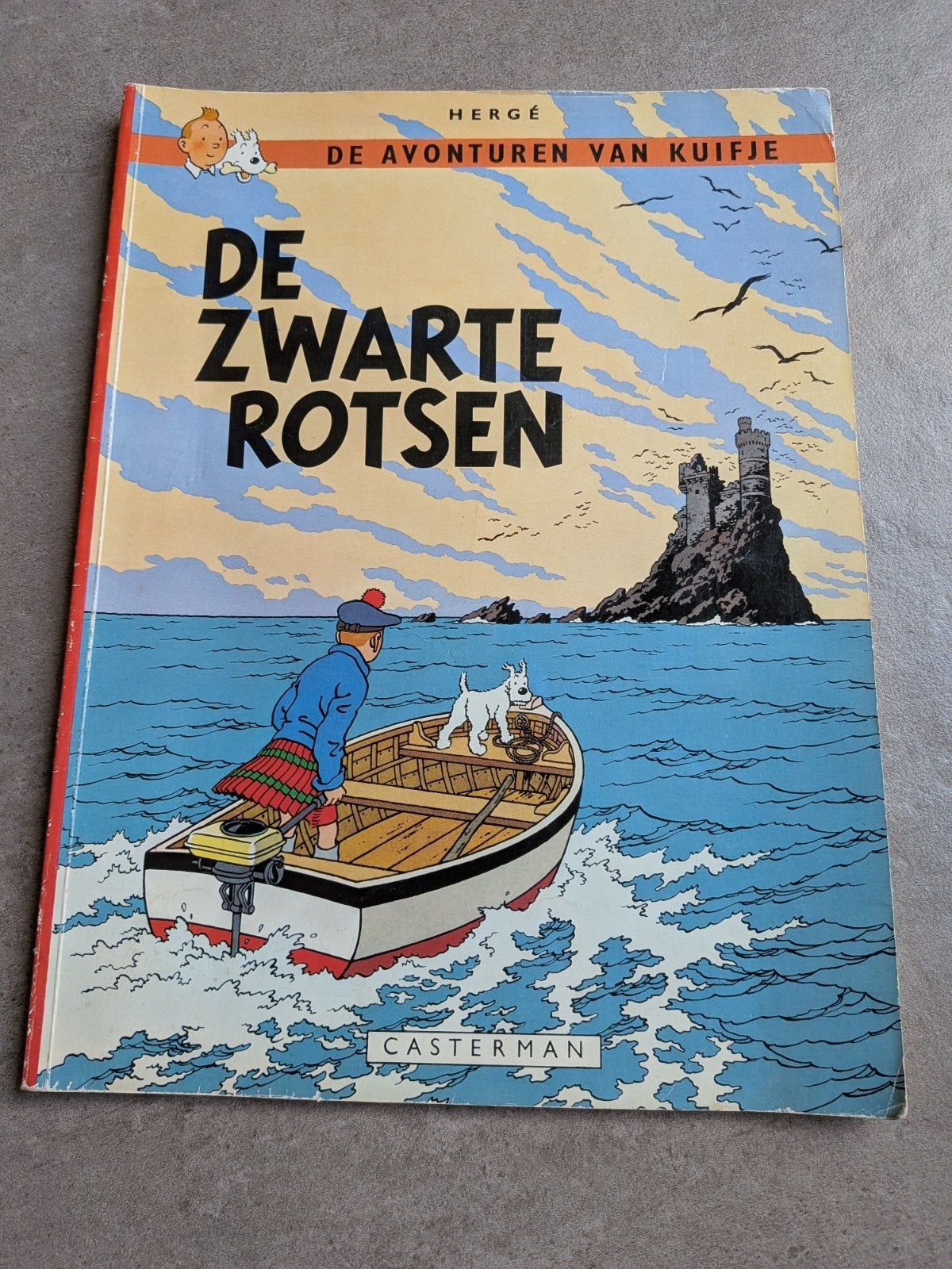 Kuifje - De Zwarte Rotsen - Nieuwstaat, Boeken, Eén stripboek, Ophalen of Verzenden, Zo goed als nieuw, Hergé