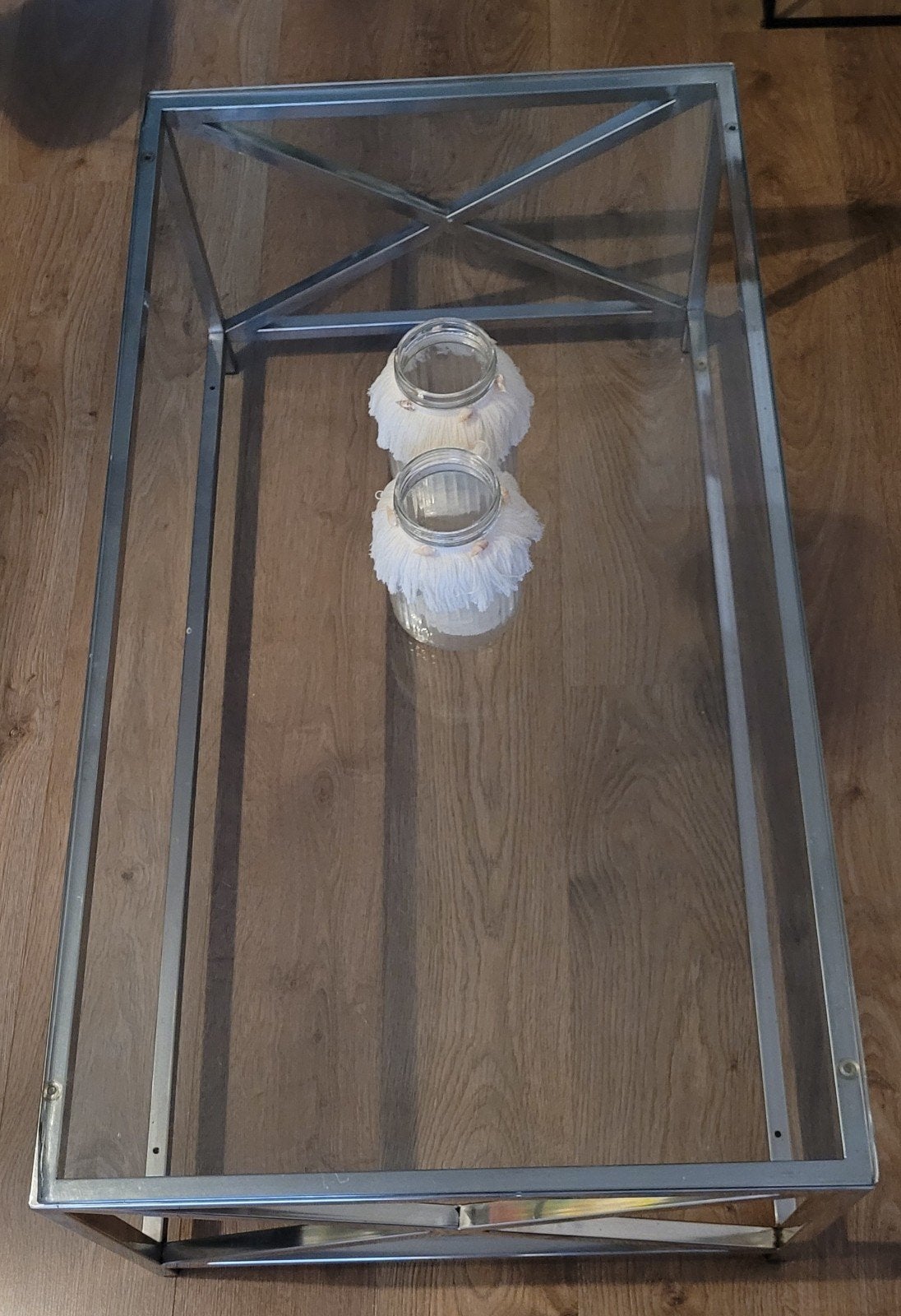 Glazen salontafel met dubbele glasplaat - Hellevoetsluis, Ophalen