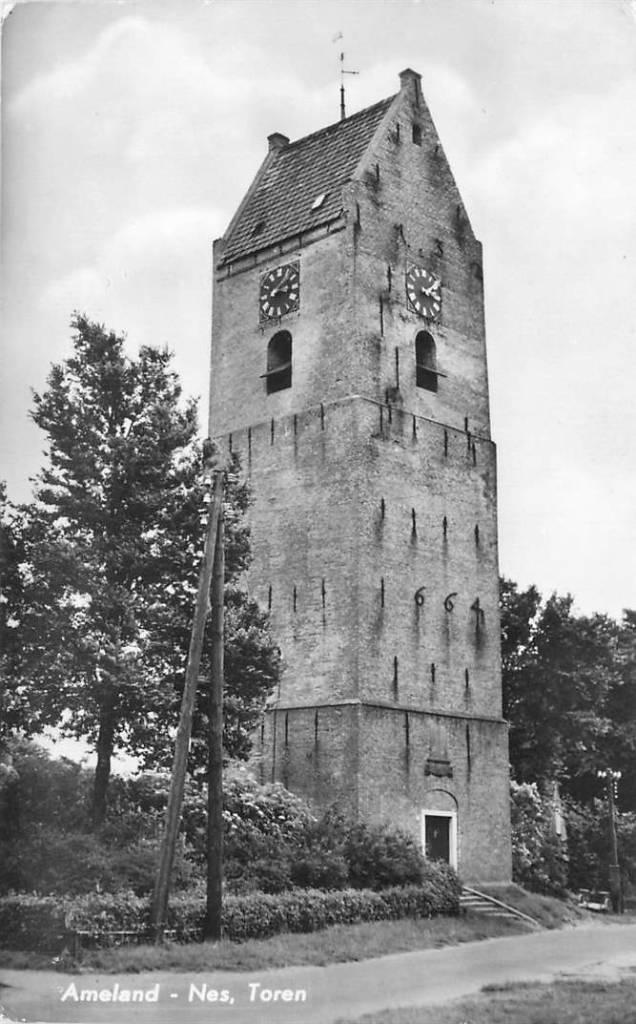 381-496-001 Ameland Toren, Verzenden, Voor 1920, Friesland
