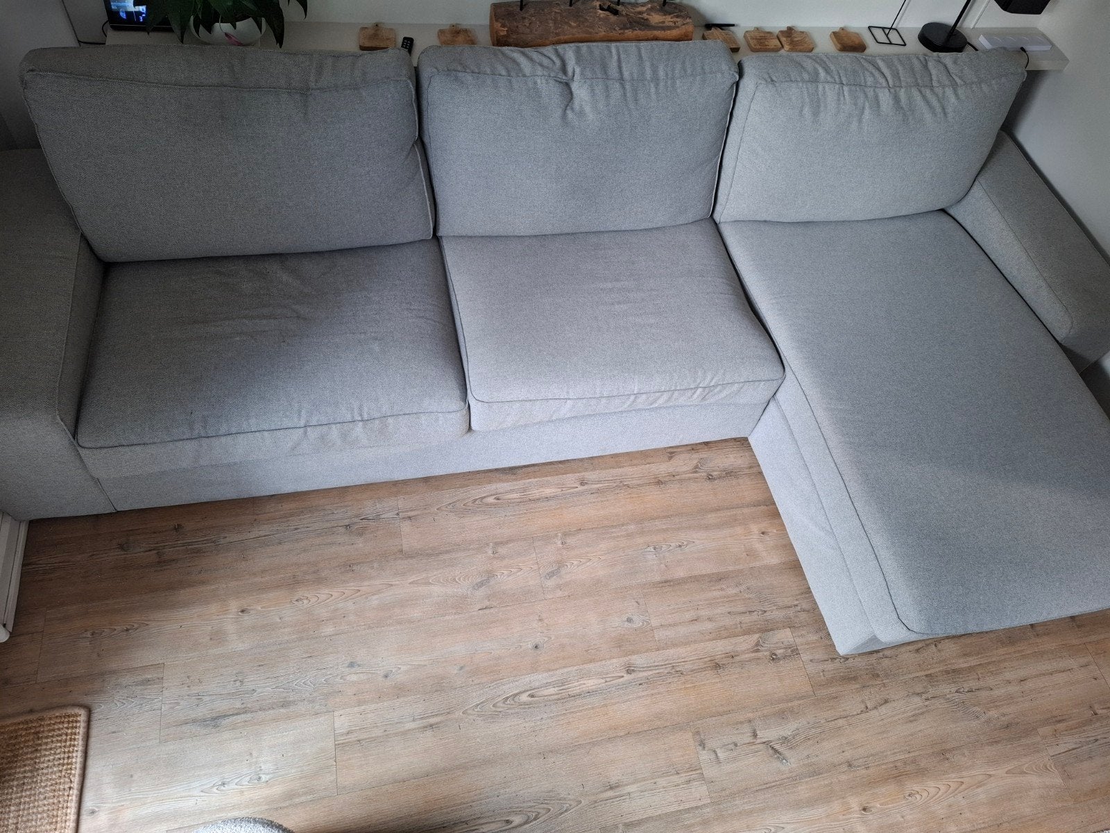Ikea Kivik 3-zits en 4-zits bankstel met chaise lounge (202, Ophalen, Gebruikt, Rechte bank, Stof