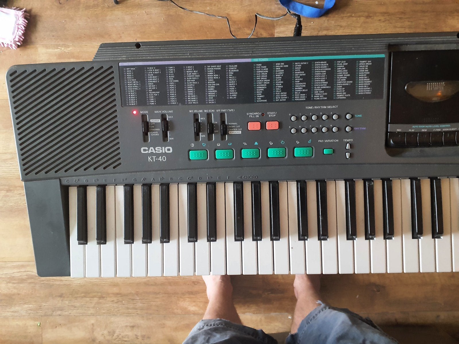 Casio KT-40 Keyboard met standaard en adapter, 49 toetsen, Casio, Gebruikt, Ophalen of Verzenden