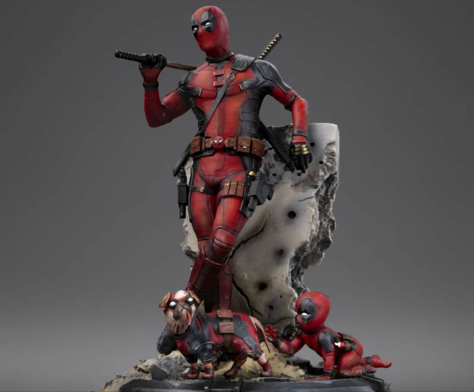 Deadpool Iron Studios Statue 1/10 Art Scale Marvel, Ophalen of Verzenden, Nieuw