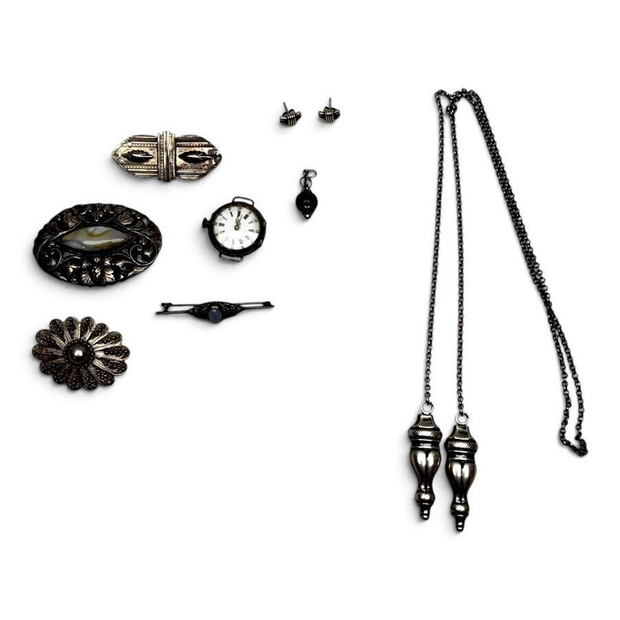 Lot zilveren sieraden, Antiek en Kunst, Ophalen of Verzenden, Zilver